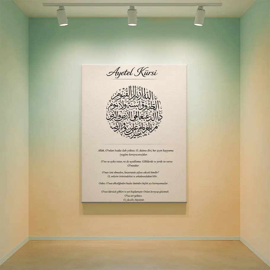 Ayetel Kürsi Duvar Posteri