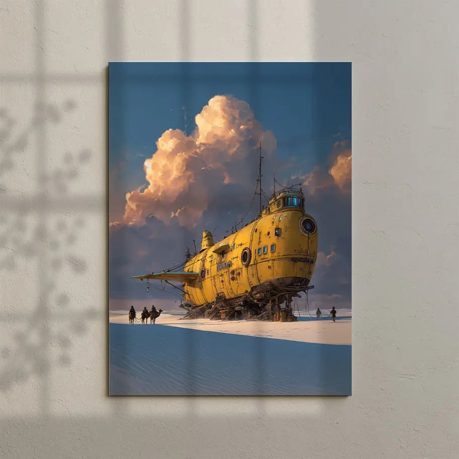 Çölde Sarı Denizaltı Poster