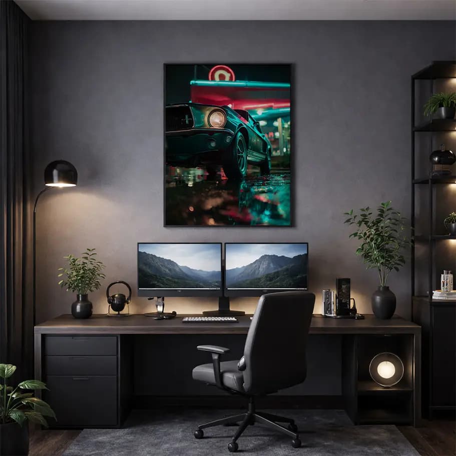 Retro Klasik Otomobil Poster