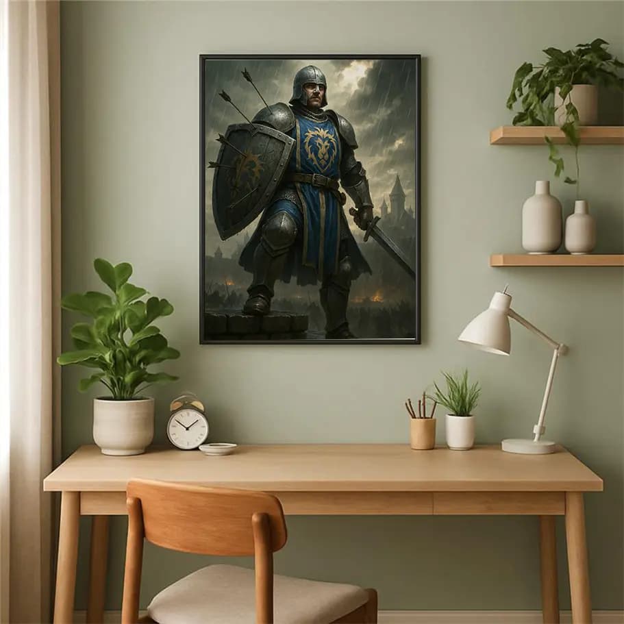 Aslan Simgeli Orta Çağ Şövalyesi