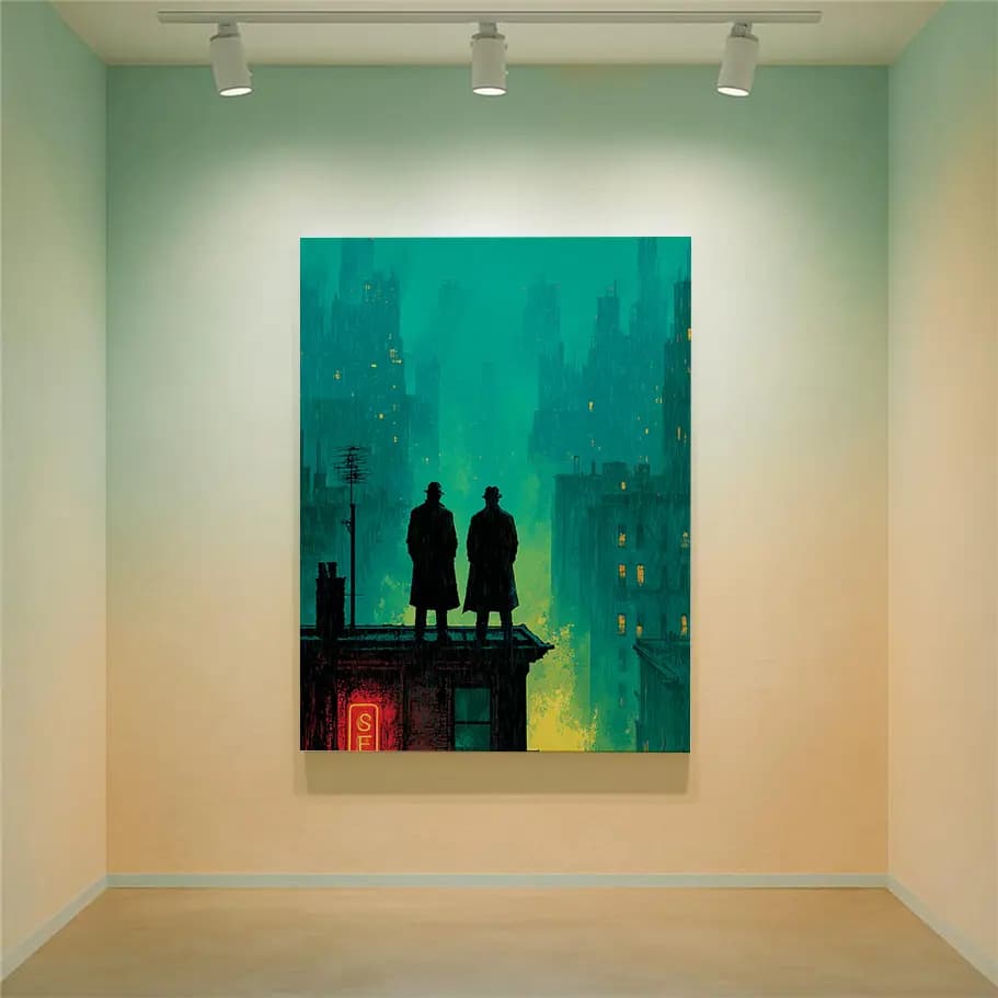 Noir Şehirde İki Dedektif Posteri