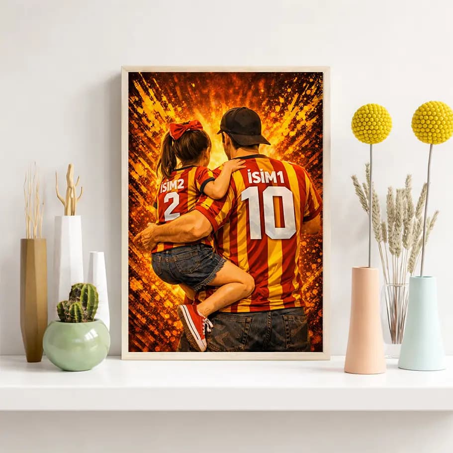 Özel Tasarım Baba Kız Poster