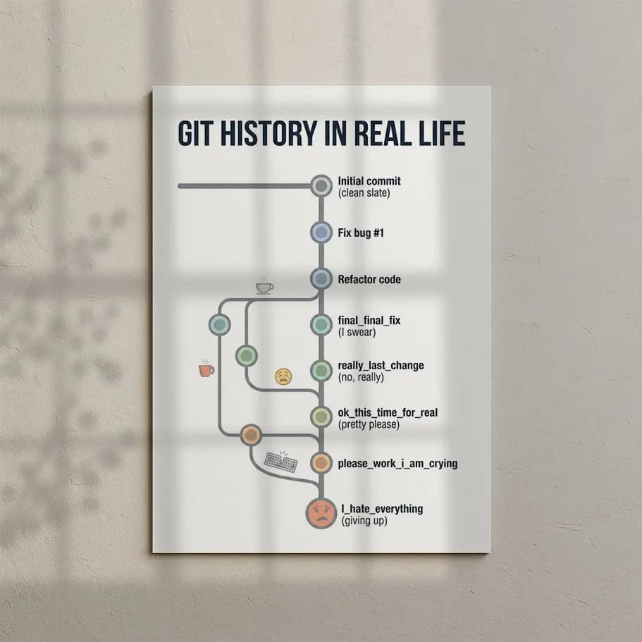 Git History in Real Life Posteri