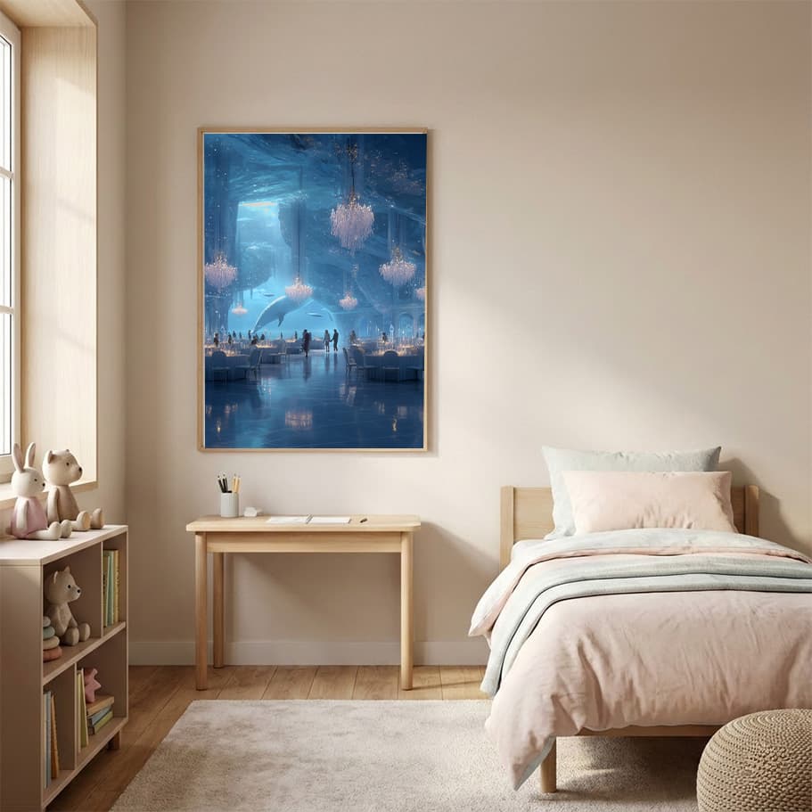 Buz Mağarası İçinde Yemek Düzeni Poster