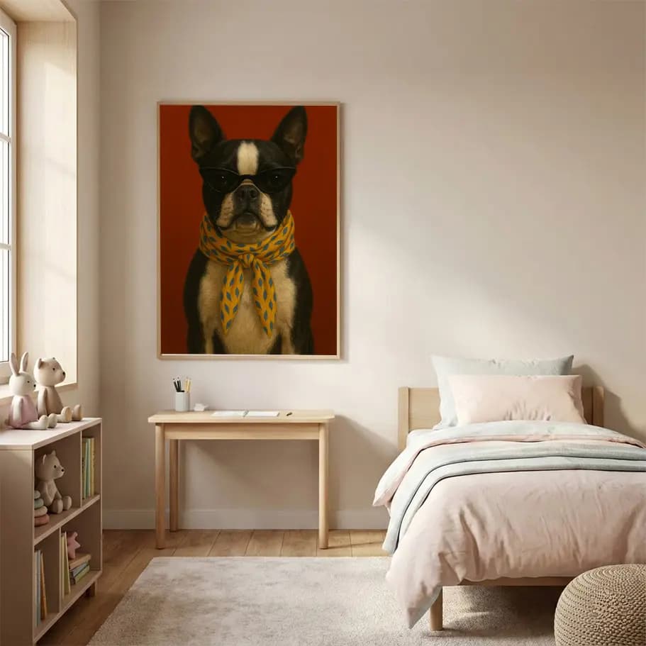 Fransız Bulldog Portresi