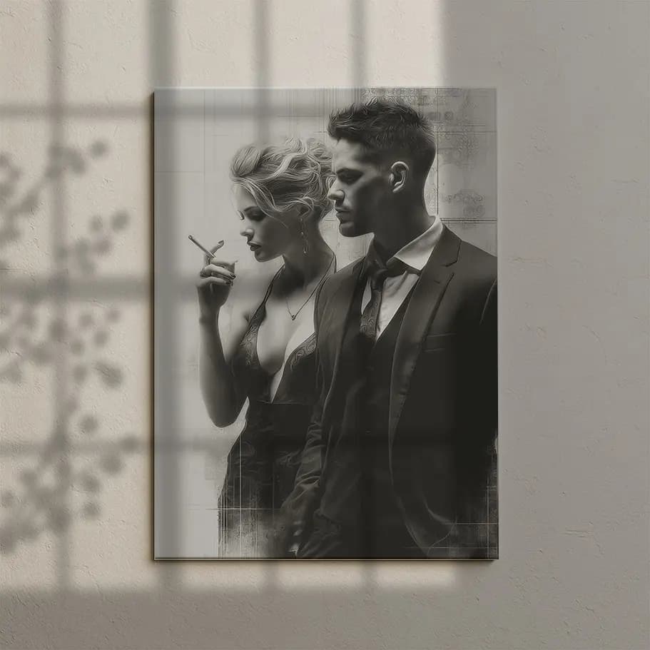 Siyah Beyaz Modern Klasik Poster