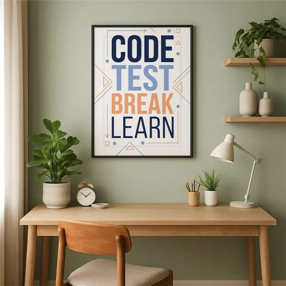 Code Test Break Learn Posteri