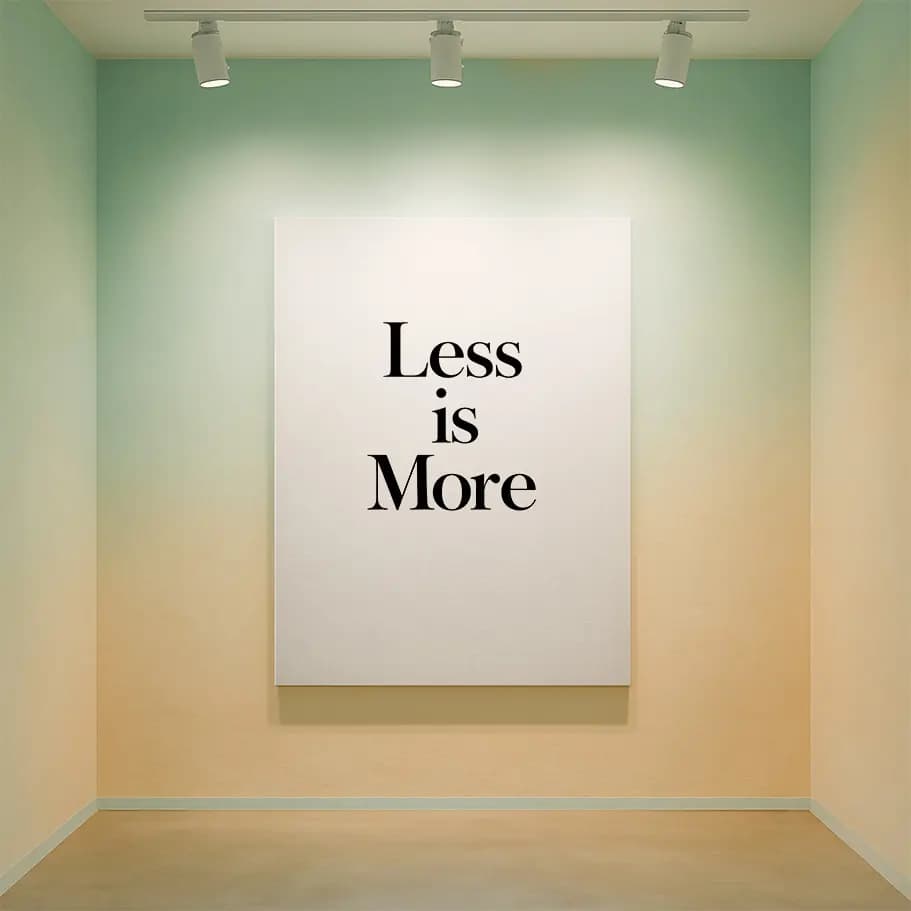 Less Is More Minimalist Poster