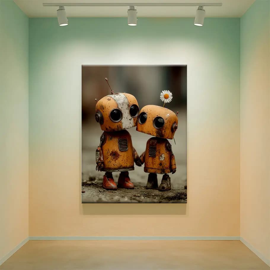 Sevimli Robot Sevgililer Poster