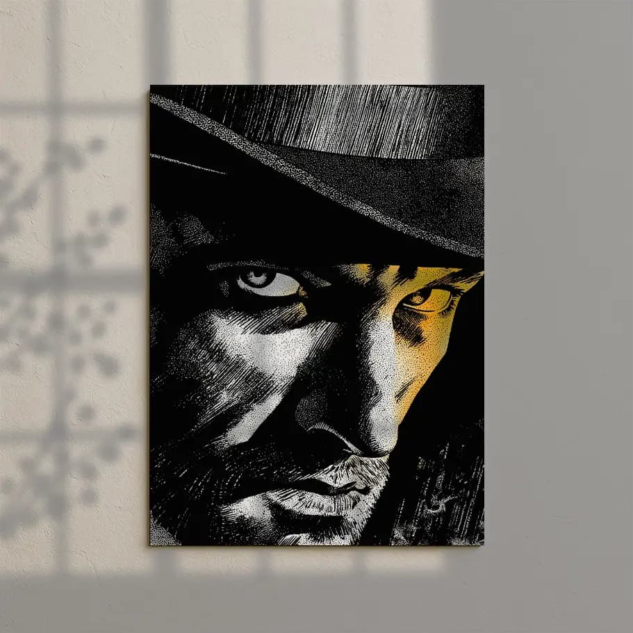 Noir Gizemli Adam Portresi