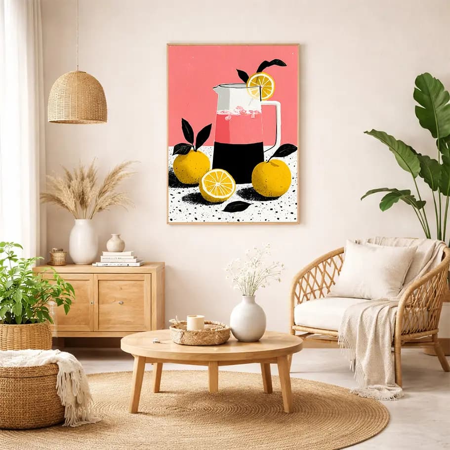 Limonata Sürahisi ve Limonlar