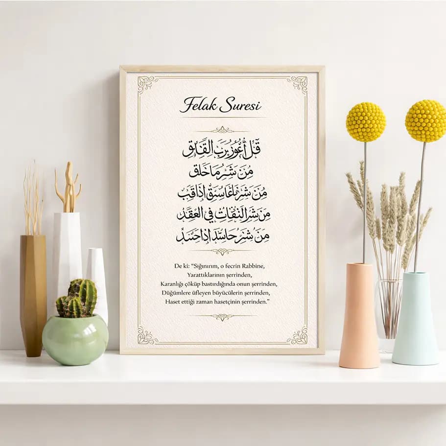 Felak Suresi Duvar Posteri