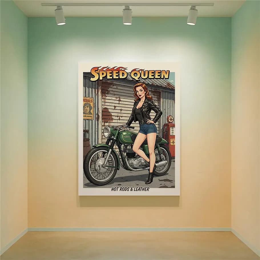 Speed Queen Motosiklet Posteri