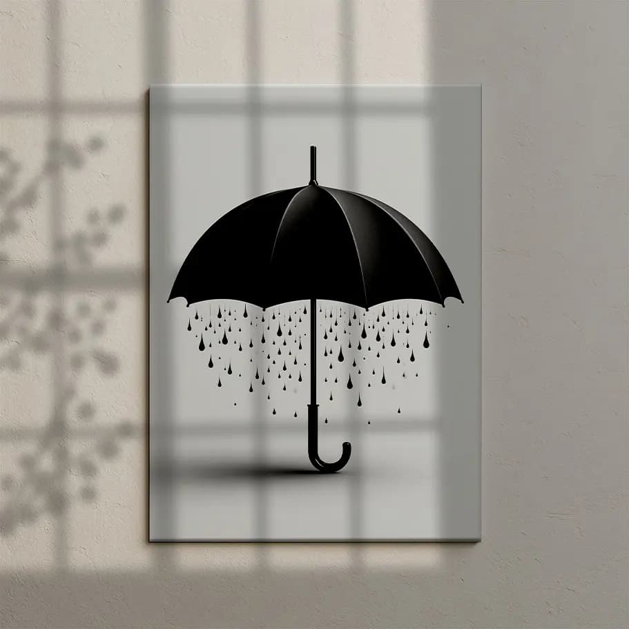 Minimal Şemsiye Poster