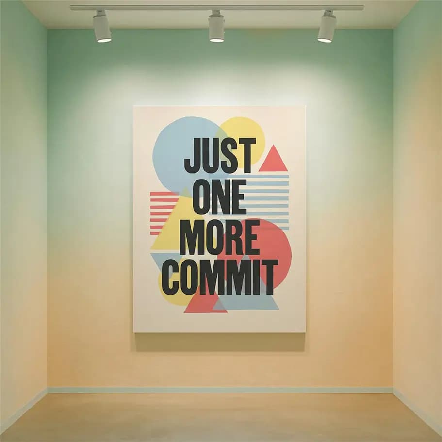 Just One More Commit Yazılımcı Posteri