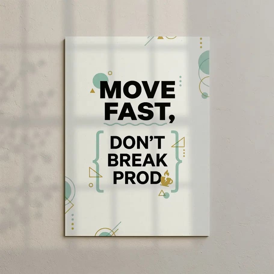 Move Fast Don’t Break Prod Poster