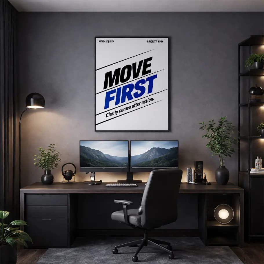 Move First Motivasyon Posteri