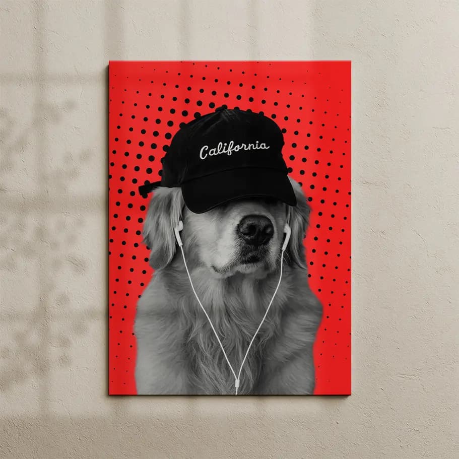 Game 3D Şapkalı Köpek Posteri