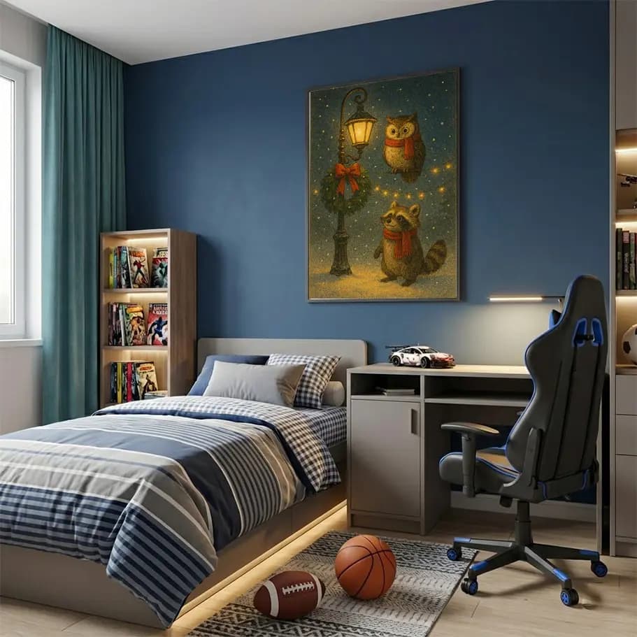 Sevimli Baykuş ve Rakun