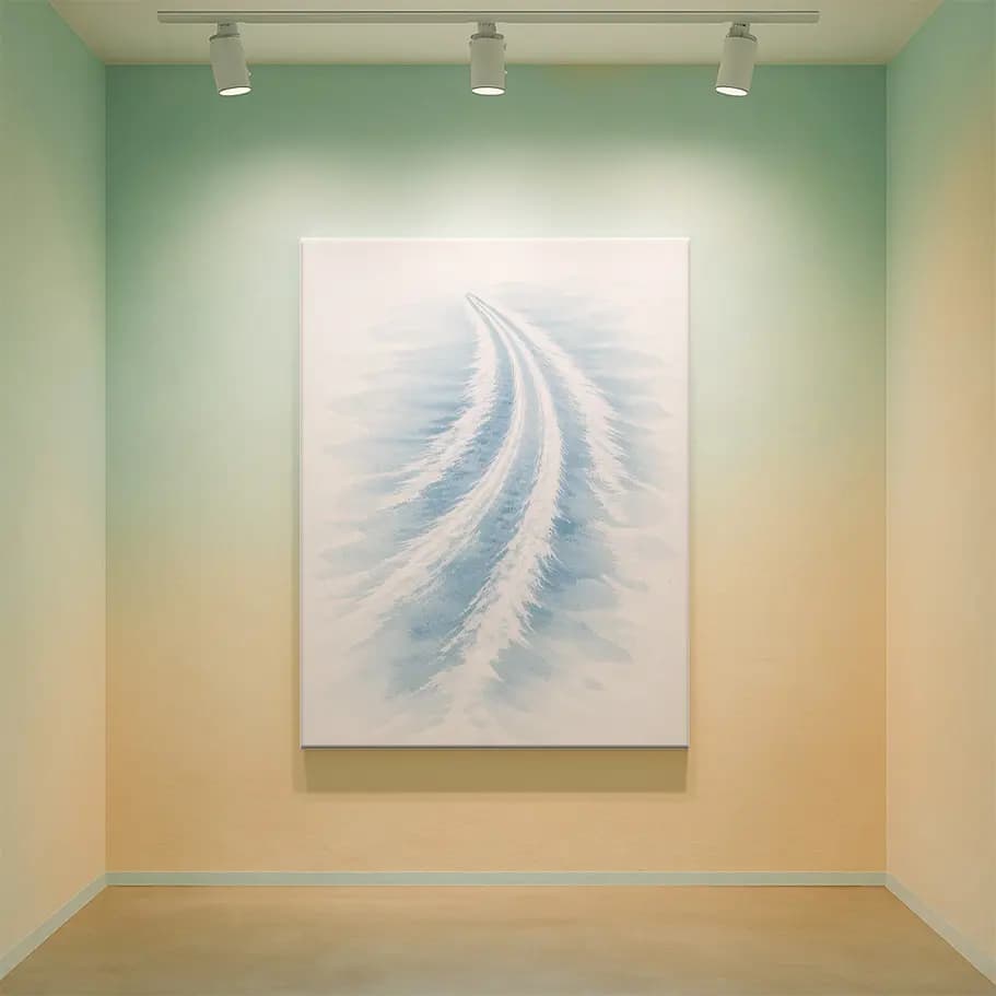 Sulu Boya Deniz İzi Tablo