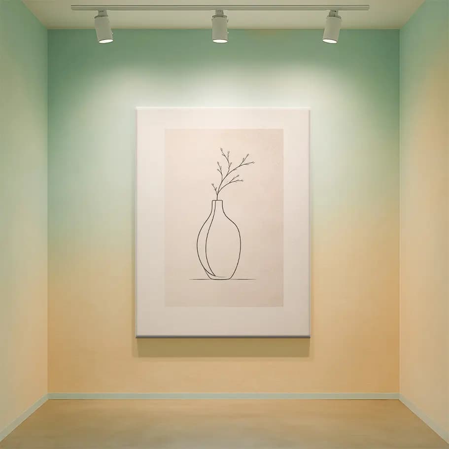 Minimal Vazo Line Art Poster