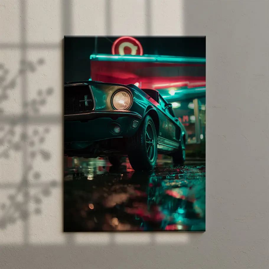 Retro Klasik Otomobil Poster