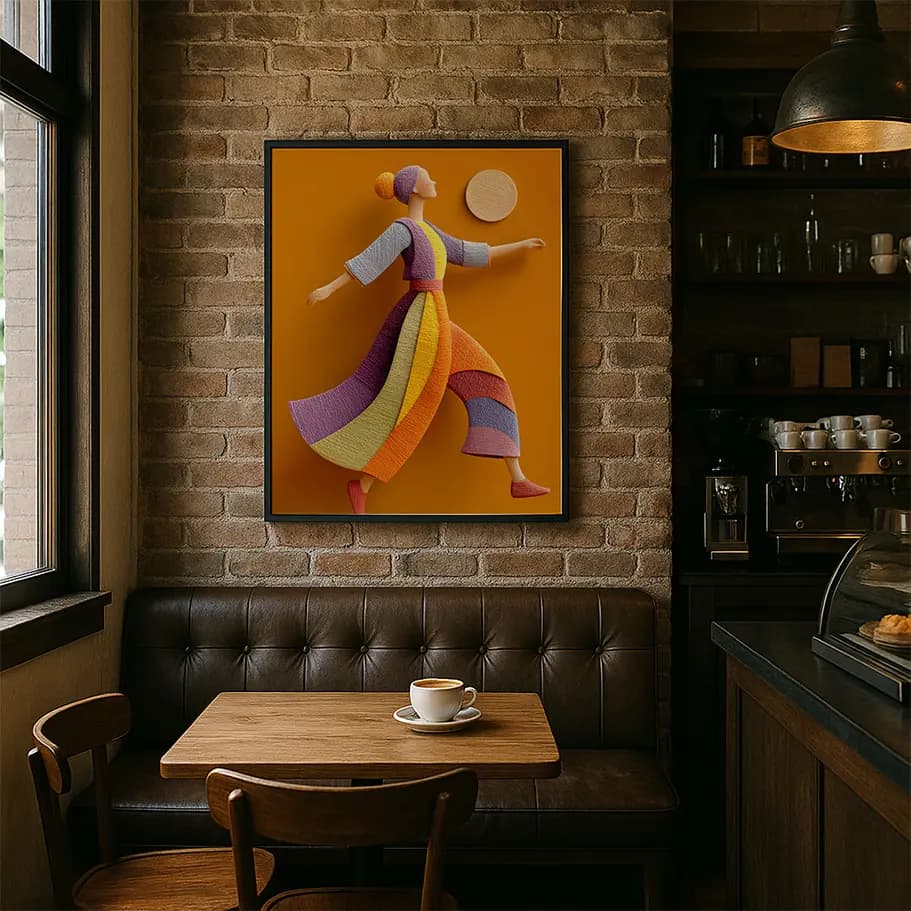 Soyut Kadın Figürü Posteri 